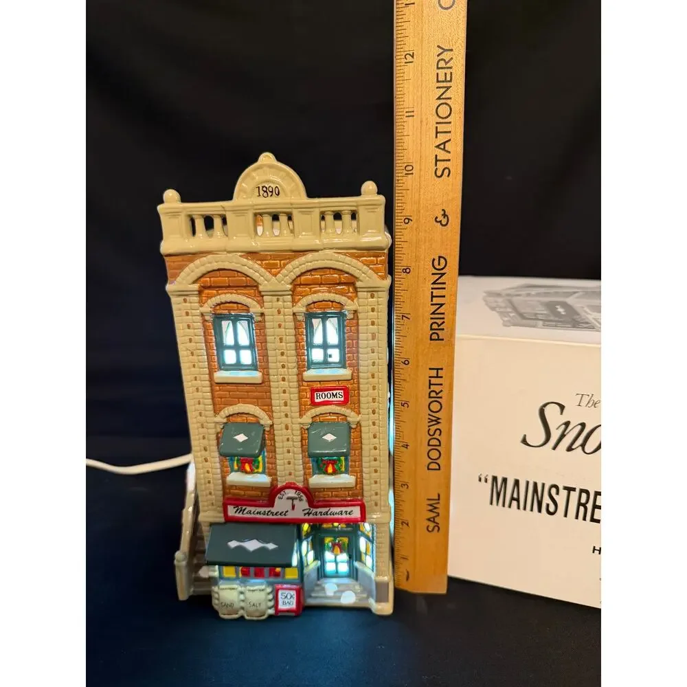 Department 56 Snow Village Mainstreet Hardware Store 5153-5 1990 Retired w/Box